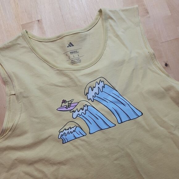 Adidas Girls' Waves Swing Tank Top Size Girls 14 Large - Picture 1 of 14